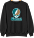 Coastal Stealie Premium Unisex Crewneck — Design: Coastal Carolina University — Black