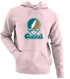 Coastal Stealie Premium Unisex Hoodie — Design: Coastal Carolina University — Light Pink