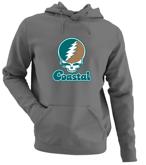 Coastal Stealie Premium Unisex Hoodie — Design: Coastal Carolina University — Charcoal