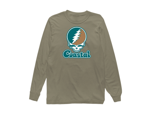 Coastal Stealie Premium Unisex Long-Sleeve — Design: Coastal Carolina University — Sandstone