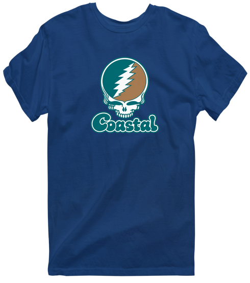 Coastal Stealie Premium Unisex T-Shirt — Design: Coastal Carolina University — Navy