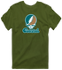 Coastal Stealie Premium Unisex T-Shirt — Design: Coastal Carolina University — Military Green