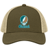 Coastal Stealie Premium Unisex Trucker Cap — Design: Coastal Carolina University — Moss/Khaki