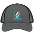Coastal Stealie Premium Unisex Trucker Cap — Design: Coastal Carolina University — Charcoal/Black