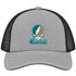 Coastal Stealie Premium Unisex Trucker Cap — Design: Coastal Carolina University — Heather Grey/Black