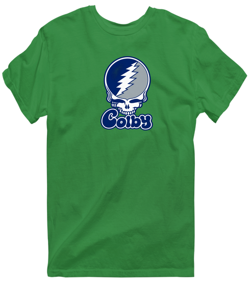 Colby Stealie Premium Unisex T-Shirt — Design: Colby College — Irish Green