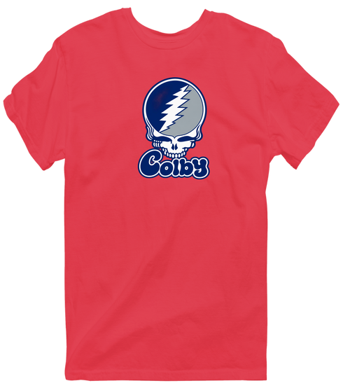 Colby Stealie Premium Unisex T-Shirt — Design: Colby College — Heather Red