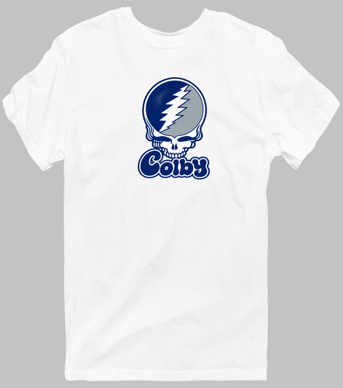 Colby Stealie Premium Unisex T-Shirt — Design: Colby College — White