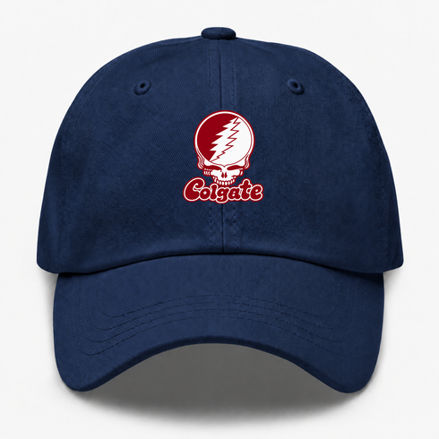 Colgate Stealie Premium Unisex Dad Hat — Design: Colgate University — Navy