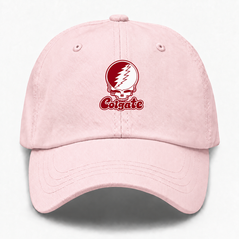 Colgate Stealie Premium Unisex Dad Hat — Design: Colgate University — Pink