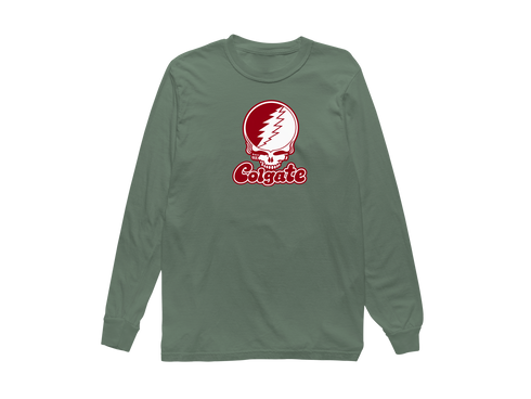 Colgate Stealie Premium Unisex Long-Sleeve — Design: Colgate University — Light Green