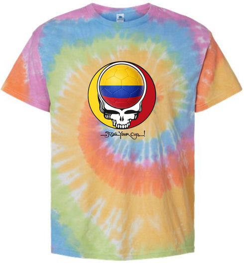 Colombia FIFA World Cup Stealie Tie-Dye T-Shirt