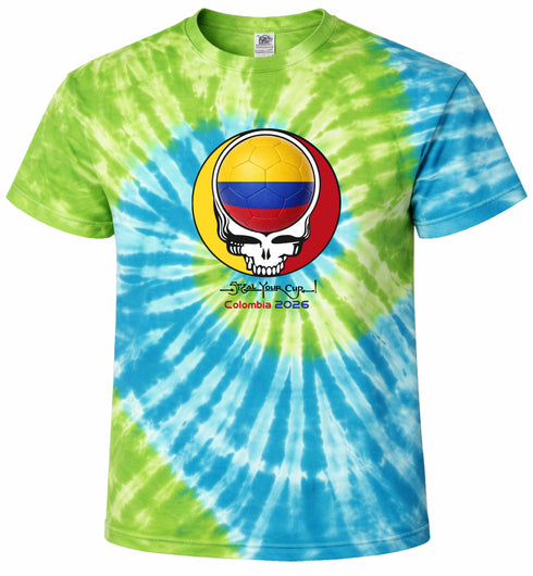 Colombia FIFA World Cup Stealie Tie-Dye T-Shirt