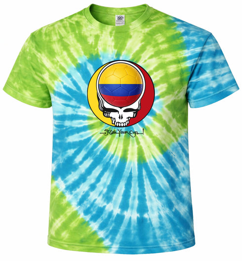 Colombia FIFA World Cup Stealie Tie-Dye T-Shirt