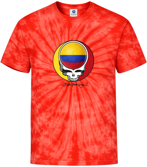 Colombia FIFA World Cup Stealie Tie-Dye T-Shirt