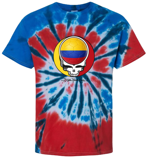 Colombia FIFA World Cup Stealie Tie-Dye T-Shirt