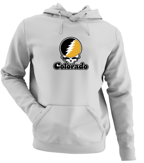 Colorado Stealie Premium Unisex Hoodie — Design: Colorado College — Sport Grey