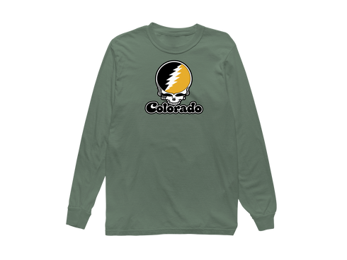 Colorado Stealie Premium Unisex Long-Sleeve — Design: Colorado College — Light Green