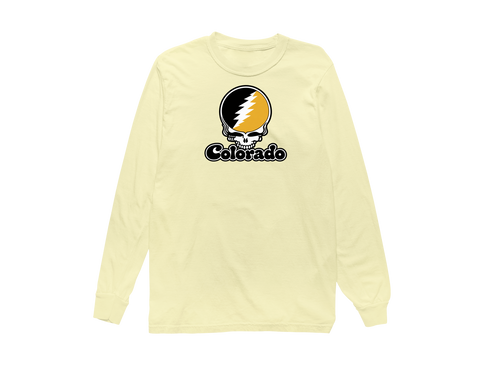 Colorado Stealie Premium Unisex Long-Sleeve — Design: Colorado College — Butter