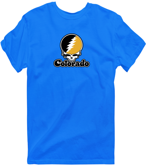Colorado Stealie Premium Unisex T-Shirt — Design: Colorado College — Royal