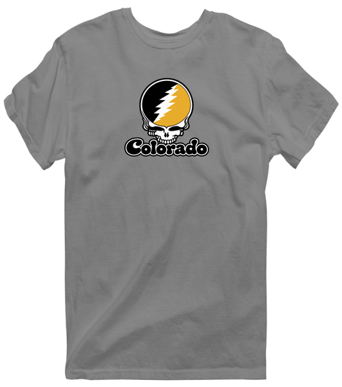Colorado Stealie Premium Unisex T-Shirt — Design: Colorado College — Dark Heather