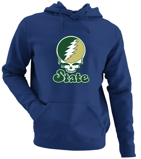 Colorado Stealie Premium Unisex Hoodie — Design: Colorado State University — Navy