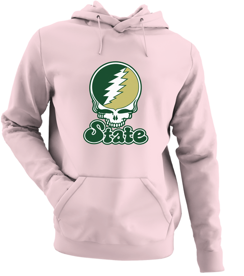 Colorado Stealie Premium Unisex Hoodie — Design: Colorado State University — Light Pink