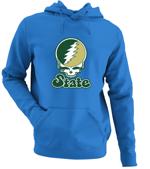 Colorado Stealie Premium Unisex Hoodie — Design: Colorado State University — Heather Royal