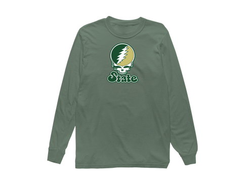 Colorado Stealie Premium Unisex Long-Sleeve — Design: Colorado State University — Light Green