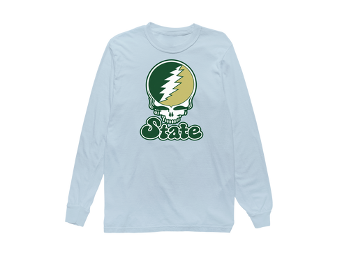 Colorado Stealie Premium Unisex Long-Sleeve — Design: Colorado State University — Chambray