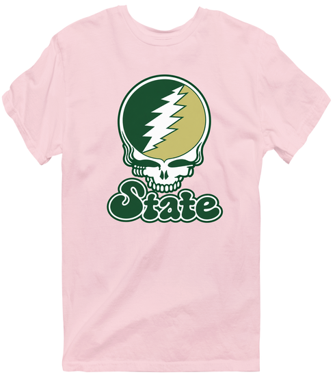 Colorado Stealie Premium Unisex T-Shirt — Design: Colorado State University — Light Pink