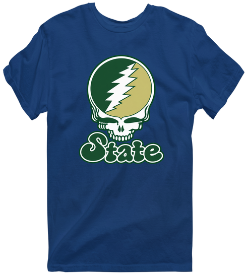 Colorado Stealie Premium Unisex T-Shirt — Design: Colorado State University — Navy
