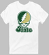 Colorado Stealie Premium Unisex T-Shirt — Design: Colorado State University — White