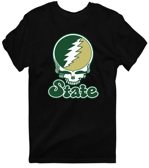 Colorado Stealie Premium Unisex T-Shirt — Design: Colorado State University — Black