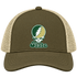 Colorado Stealie Premium Unisex Trucker Cap — Design: Colorado State University — Moss/Khaki