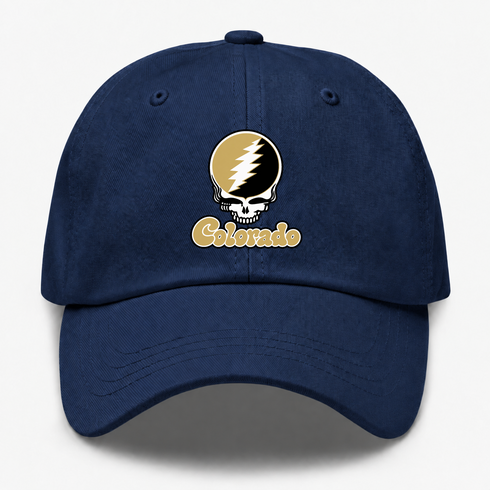 Colorado Stealie Premium Unisex Dad Hat — Design: Colorado University of — Navy