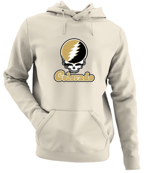 Colorado Stealie Premium Unisex Hoodie — Design: Colorado University of — Sand