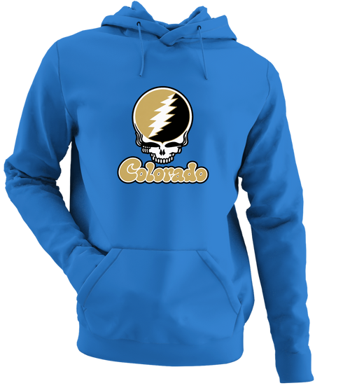 Colorado Stealie Premium Unisex Hoodie — Design: Colorado University of — Heather Royal