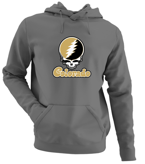 Colorado Stealie Premium Unisex Hoodie — Design: Colorado University of — Charcoal