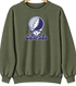 Colorado Baseball Stealie Grateful Dead Crewneck — Colorado Rockies — Military Green