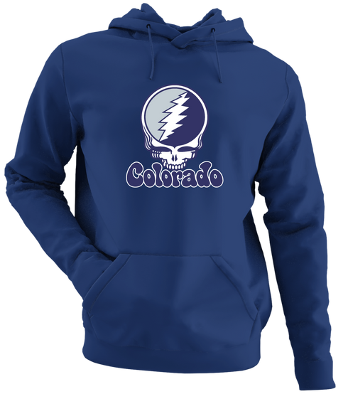 Colorado Baseball Stealie Grateful Dead Hoodie — Colorado Rockies — Navy