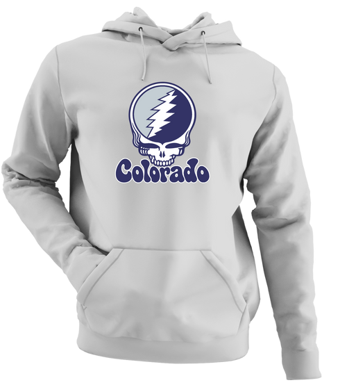 Colorado Baseball Stealie Grateful Dead Hoodie — Colorado Rockies — Sport Grey