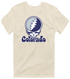 Colorado Baseball Stealie Grateful Dead T-Shirt — Colorado Rockies — Sand
