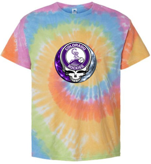 Colorado Rockies Crystal Stealie Tie-Dye T-Shirt