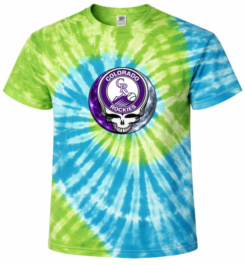 Colorado Rockies Crystal Stealie Tie-Dye T-Shirt