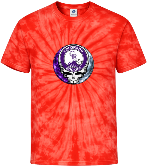 Colorado Rockies Crystal Stealie Tie-Dye T-Shirt