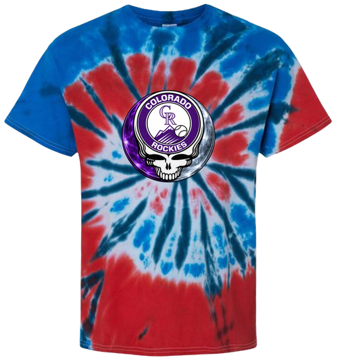 Colorado Rockies Crystal Stealie Tie-Dye T-Shirt