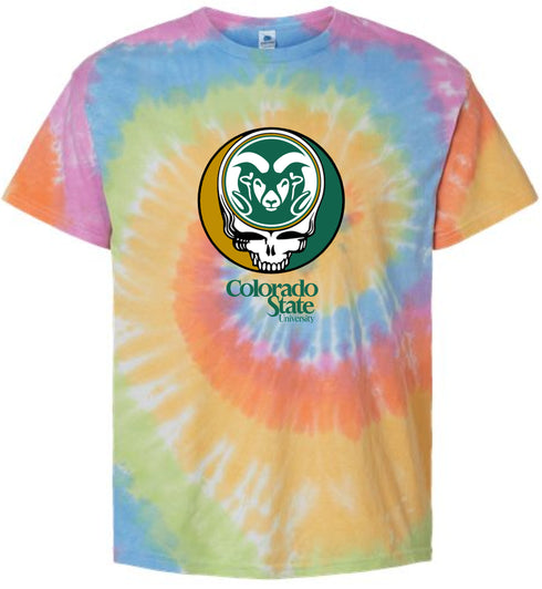 Colorado State University Stealie Tie-Dye T-Shirt