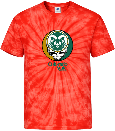 Colorado State University Stealie Tie-Dye T-Shirt