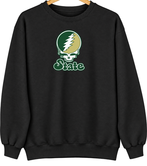 Colorado Stealie Premium Unisex Crewneck — Black